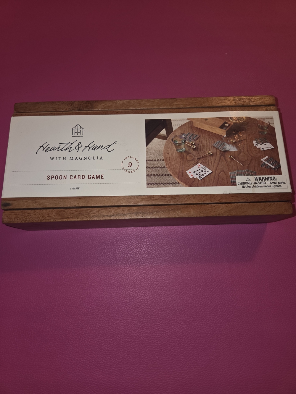 Hearth & Hand Spoon Card Game - Brown, White